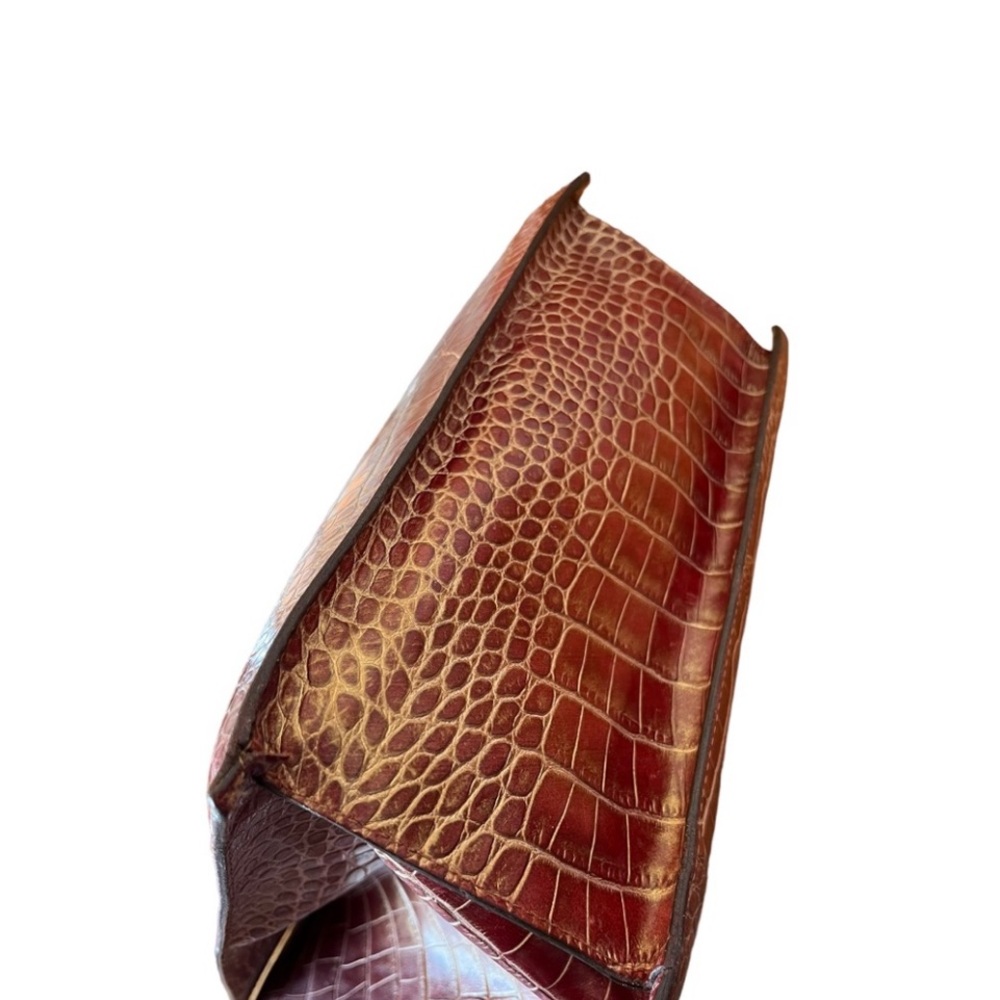 Pelle Studio Wilson Leather croc embossed tote shoulder bag